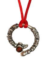 Hindu Ring Necklace Rudraksha Bahubali Metal Damru Trishul Trident Gada ... - £10.11 GBP