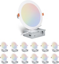 12 Pack 6 Inch 5Cct Ultra-Thin Led Recessed Ceiling Light With, Etl &amp; Fcc - $90.97