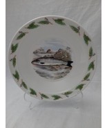 Portmeirion Compleat Angler Fern Bowl Soup Rimmed  8.5&quot; ~ Salmon Pattern - £46.42 GBP