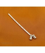 Sterling silver laddu gopala krishna flute tiny krishna puja article su577 - $66.04 CAD