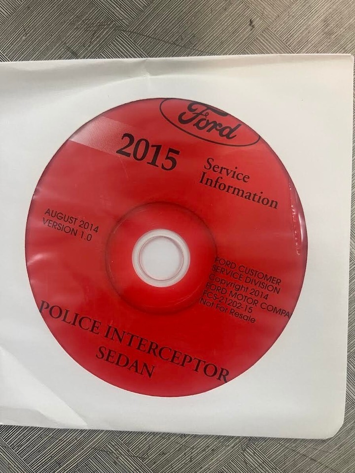 2015 Ford Toro Police Interceptor Service Shop Repair Manual On CD New-
... - $308.21