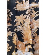 Spoonflower Tablerunner blk and gold  16x108” NWT birds in trees - $47.54 CAD