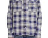 A.P.C. Bastian Plaid Two-Pocket Button-Up Overshirt Blue/Grey Multi-2XL - $95.97