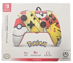 Official Nintendo Switch Enhanced Wired Controller [ Pikachu Pop Art ] NEW - £38.98 GBP