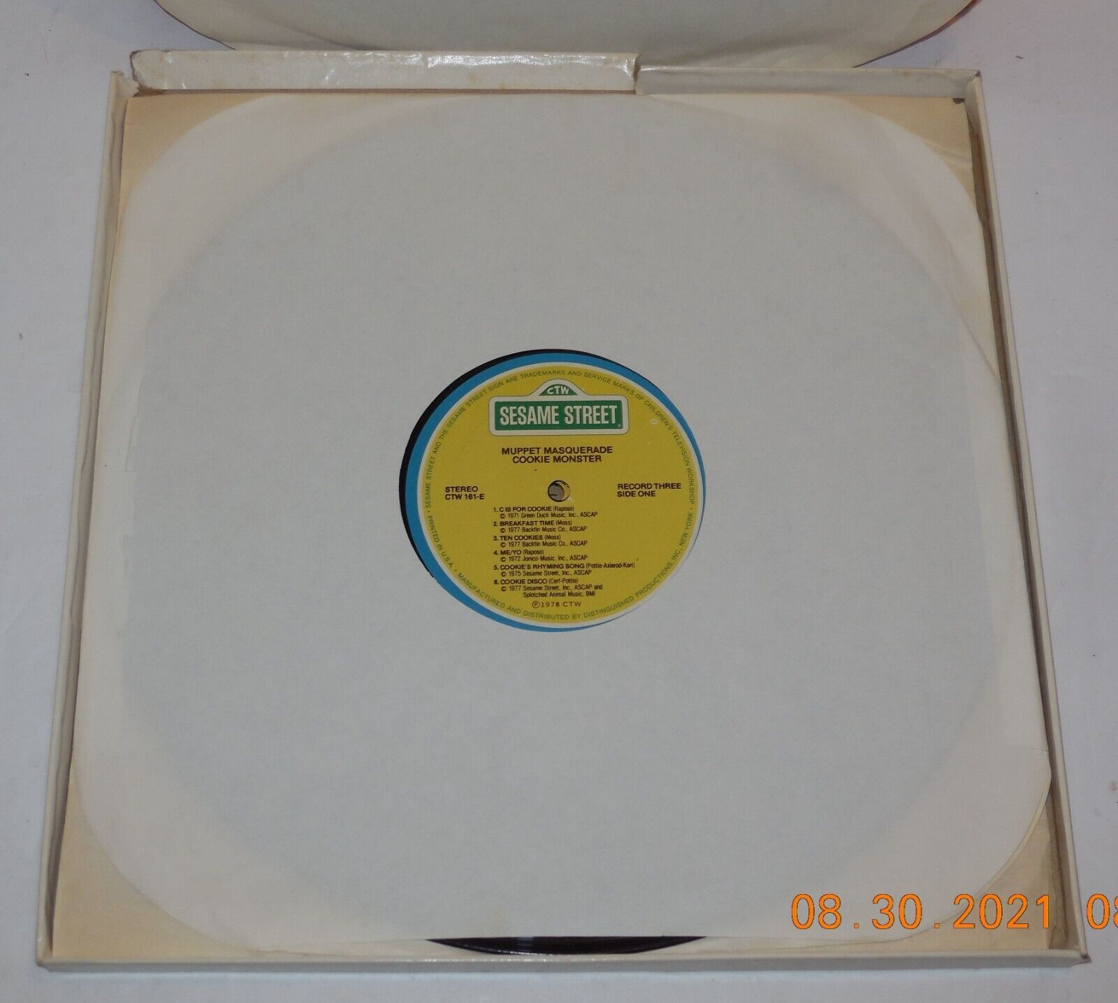 Sesame Street Muppet Masquerade Vinyl 3 Lp Set Record Album CTW 161B OOP RARE Item image 10