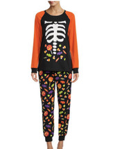 New Halloween Women&#39;s Pajama Set - Size Medium (8-10) Glow in the Dark - £11.83 GBP
