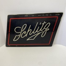 VTG 80s Schlitz Brewing Co. Advertisement Sign Front Only Black - $922.02 MXN