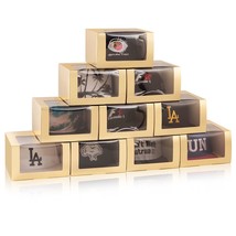 Gold Gift Boxes With Window Display Box For Hat, Hat Storage Containter ... - £35.16 GBP