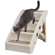 Small Doggie Ramp Pet Steps For High Beds, Couch Sofa Folding Plastic Ma... - £51.59 GBP