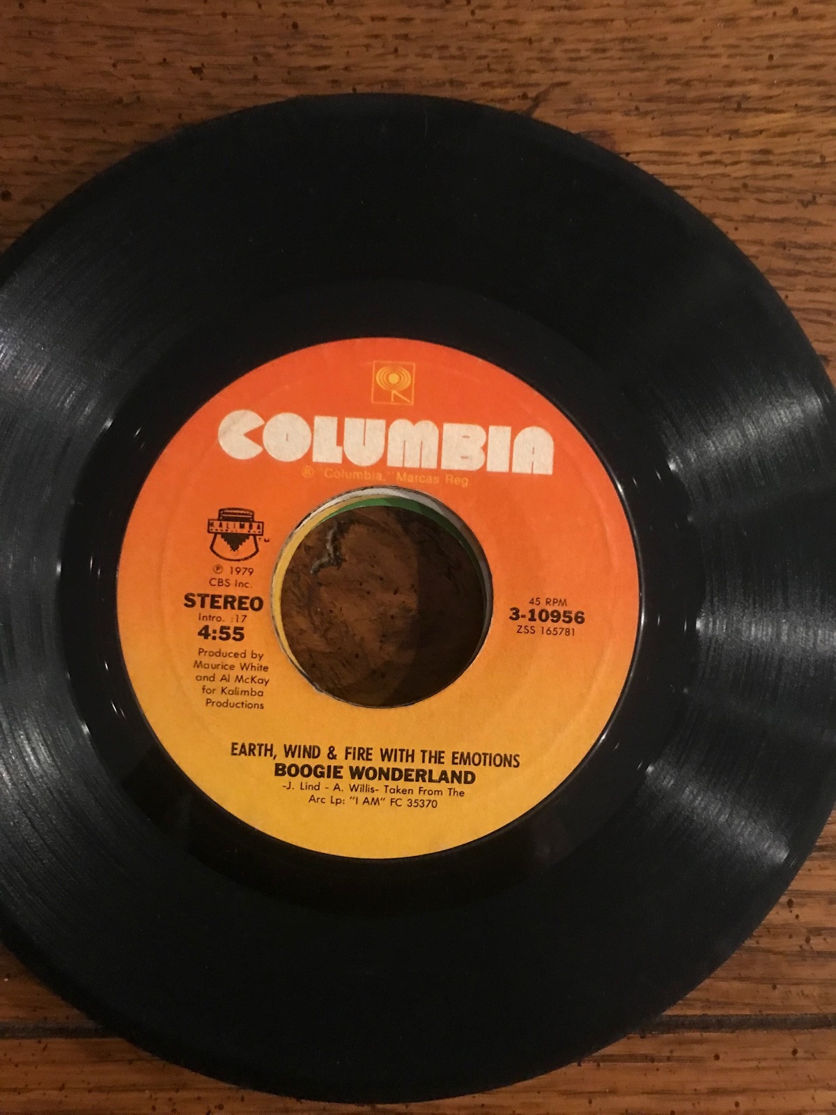 Earth, Wind &amp; Fire 45 Boogie Wonderland  (B1) - $6.99