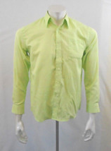 Robert Allen Collection Green Long Sleeve Button Down Boy&#39;s Dress Shirt ... - $10.78