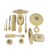 Vintage Bakelite Vanity Set 12-Piece Celluloid - Classic Art Deco Dressi... - $31.35