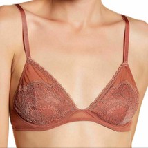 Free People embrace lace triangle underwire copper new - $24.71