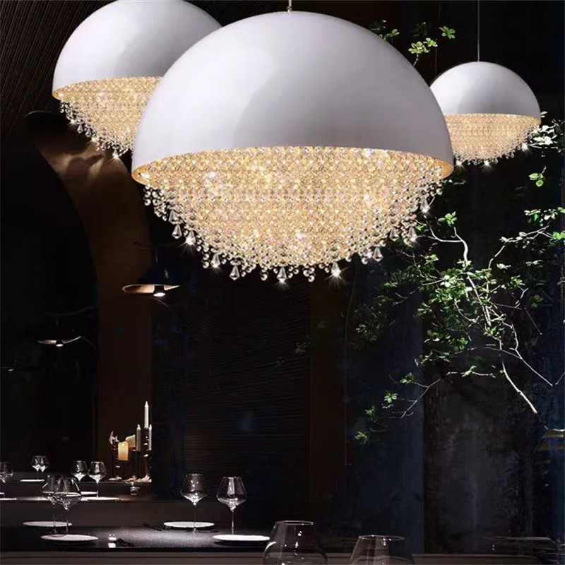Dinning K9 Crystal chandelier Designer round led Tassel lamp for Exhibit... - $292.86+