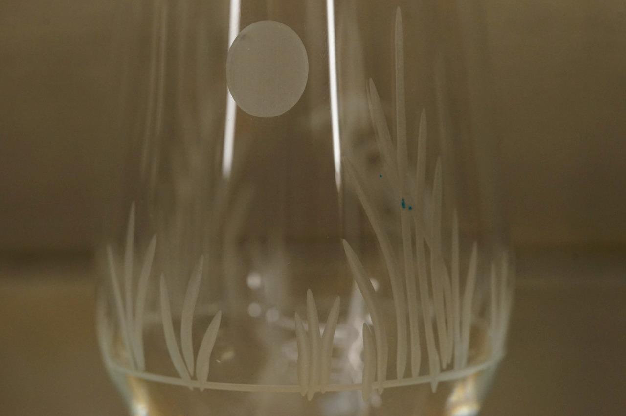 Vintage Lot 4 Rolf Heron Bird Crystal White Wine Etched Glasses Stemware Item image 3