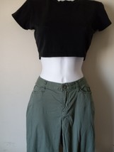 Women&#39;s Old Navy Olive Green Casual Cropped Capris Size 6 Regular - £11.03 GBP