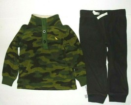 Carter&#39;s Toddler Boys Long Sleeve Pullover Sweater and Pants Camo Size 2... - £12.11 GBP