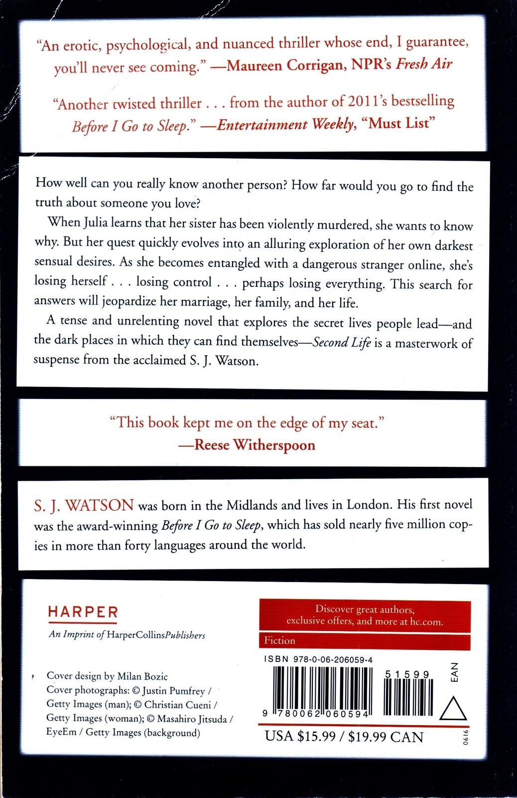 Second Life: A Novel by S. J. Watson, Paperback Book Item image 3