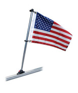 Taylor Made Pontoon 24&quot; Flag Pole Mount &amp; 12&quot; x 18&quot; US Flag - £56.21 GBP
