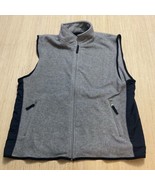 Vintage 90s GAP Sherpa Fleece Vest Mens XL Gray Full Zip GORPCORE Outdoo... - $38.49 CAD