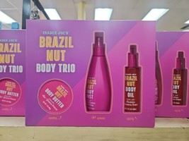 New Boxed Trader Joes 2024 Brazil Nut Body Trio Gift Set Butter Mist Body Oil - £20.48 GBP