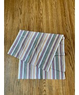 VTG 80s 90s Soft cotton Thin Fabric JG Hook Striped Multicolored 2.5 Yar... - $247.09 MXN