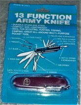 13 Function Pocket Army Knife Stainless Steel Scouting,Hunting, Fishing,... - $16.83