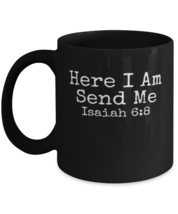 Coffee Mug Funny Here I Am Send Me Isaiah 6:8  - £15.94 GBP