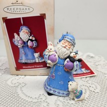 2002 Hallmark Santa Woodland Friends Keepsake Ornament Dog Penguin - £10.02 GBP