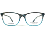 Fregossi Brille Rahmen 454 AQUA Klar Brown Blau Quadratisch Voll Felge 5... - $55.57