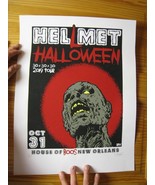 Helmet Poster HellmetHalloween 2019 Tour House of Boos New Orleans Oct 31 - $135.23