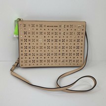 Michael Kors Crossbody Bag Ava Pink Perforated Laser Cut Leather B2F - $89.00