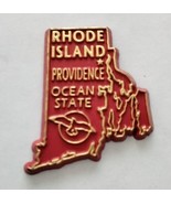 Rhode Island die cut rubber fridge magnet gold red Providence Ocean State - $13.98 CAD