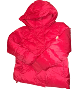 BCBG BCBGeneration Womens Medium Red Ladies Hooded Puffer Quilt Jacket C... - $34.60