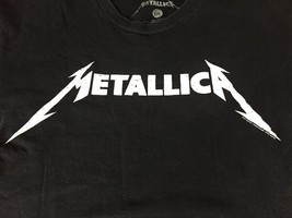 Metallica 2017 Logo Heavy Metal Band Black Cotton Short Sleeve T Shirt L... - £13.53 GBP