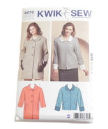 Rare Kwik Sew Clothing Craft Pattern 3679 Misses Coats Jackets Unopened - £15.94 GBP
