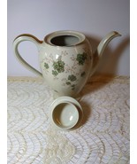  Thomas Rosenthal Germany Coffee Pot Green Floral Gold Trim Tea Pot 7077 - $87.99 CAD
