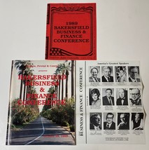 1989 Bakersfield Business Conference Program Signed Gerald Ford James Lovell + - £90.32 GBP