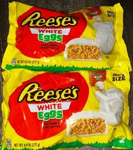 Reese&#39;s ~ White Eggs 2-Bags Peanut Butter Candy 9.6 oz Each ~ 12/2024 - £18.65 GBP