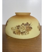 Custard Yellow To Burnt Orange Flat Color Flower Roses Print  14” lamp s... - £103.94 GBP