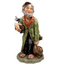 Capodimonte Figurine By Pucci Natures Nobleman #3178 Vintage Bisque Hobo Veteran - £63.90 GBP