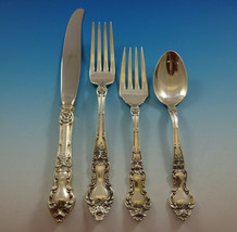 Meadow Rose by Wallace Sterling Silver Flatware Set Service 25 Pieces - £1,201.72 GBP