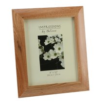 Personalised Impressions Oak Wood Photo Frame 8&quot; x 10&quot; Add your own name / messa - £17.36 GBP