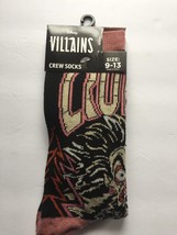 NEW Disney Nightmare Cruella de Vil Unisex Crew Socks Size 9-13 - $185.08 MXN
