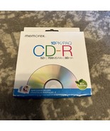 NEW Memorex CD-R Discs 52X 10PK/PAQ 700MB/Mo 80min Disc w/ Paper Sleeves - $14.91 CAD