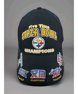 PITTSBURGH STEELERS Cap REEBOK Five Time Super Bowl Champions Adjustable... - $318.18 MXN
