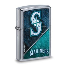 Zippo® MLB®  Seattle Mariners Street Chrome™ Lighter - New Design - $34.99