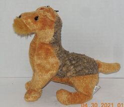 Ty Whiskers Schnauzer Terrier 6" Beanie Babies baby plush toy Tan brown - $5.91