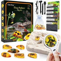 Amber Dig Kit-Artificial Insect Resin, Excavate 6 Insects Specimens, Ste... - $36.65