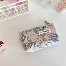 Korean Fashion Flower Travel Cosmetic Storage Bag Kawaii Wallet Women Makeup Kit - £46.65 GBP